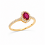 ROS  Jewel Design 18k ring Ruby Delight gezet met Robijn en Briljant