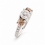 ROS  Jewel Design 14k witgouden ring Trilogy met Diamanten