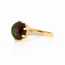 ROS  Jewel Design 14k ring gezet met een vuuropaal en briljanten
