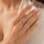 ROS  Jewel Design 18k witgd ring Saff/0.20ct brilj 3.4g Blue in gd Pearls