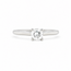 ROS  Jewel Design 14k witgouden solitair ring met briljant