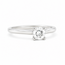 ROS  Jewel Design 14k witgouden solitair ring met briljant