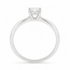 ROS  Jewel Design 14k witgd solitairring brilj 0.32ct 2.05gr mt 17g