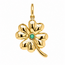new 14k hanger klaver4 smaragd 4gr