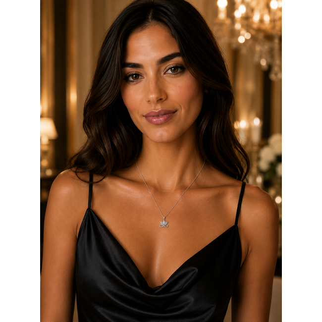 FJF FJF Collier Lotus/Zirkonia . FJF0010085SWH