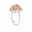 14k ring met Amethist  en zirkonia