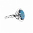 14K wg ring triplet opaal/Brillj. 3,5Gr mt18,5