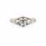 14k witgouden ring met briljant