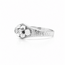 14k witgouden ring met briljant