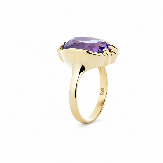 Occasion Vintage 14 karaat Amathist ring