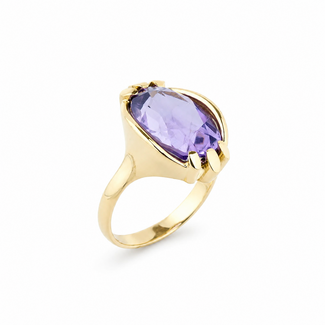 Occasion Vintage 14 karaat Amathist ring