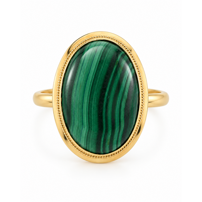 Vintage 14Karaat Ring Malaghiete maat18,5