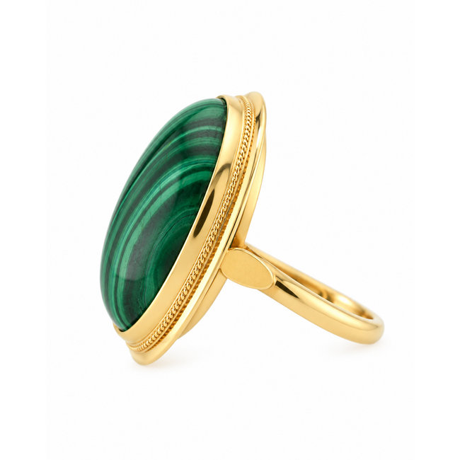 Vintage 14Karaat Ring Malaghiete maat18,5