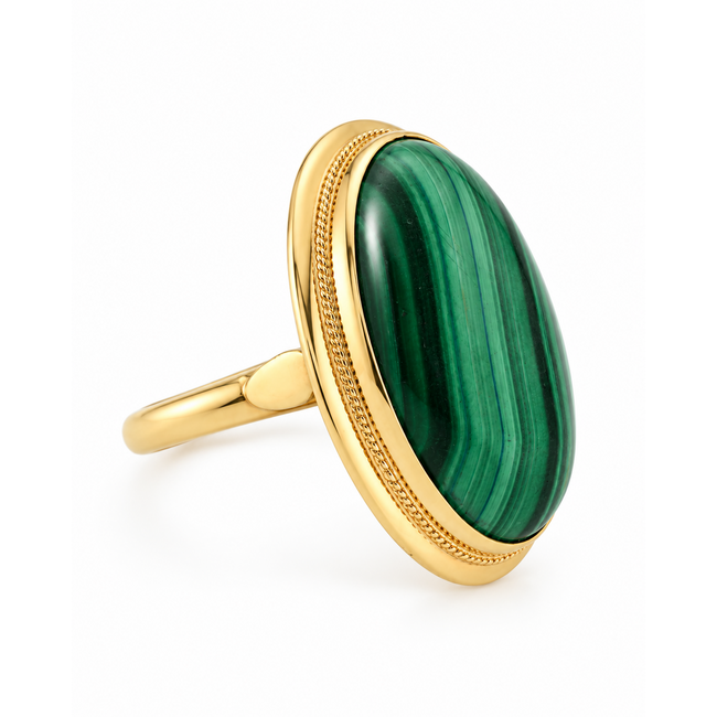Vintage 14Karaat Ring Malaghiete maat18,5