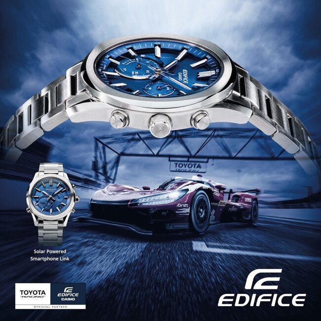 casio  Edifice EQB-1300D-2AEF Horloge - Staal - Zilverkleurig - Ø 39 mm