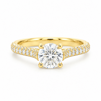 ROS  Jewel Design 14 krt. geelgouden ring met briljant