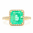 ROS  Jewel Design 14k ring Smaragd/brilj0.60ctmt 17.25 The Green Apple