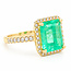 ROS  Jewel Design 14k ring Smaragd/brilj0.60ctmt 17.25 The Green Apple