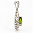 ROS  Jewel Design 18k witgouden hanger met Peridot en briljanten