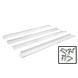 LED paneel opbouw - 60x60cm Framesysteem Type A - Wit aluminium - 5cm hoog incl. schroeven LED paneel opbouw - 60x60cm Framesysteem Type A - Wit aluminium - 5cm hoog incl. schroeven