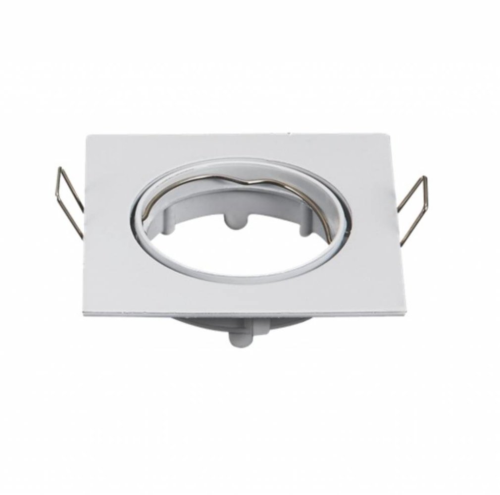 LCB Inbouwspot wit vierkant - kantelbaar - zaagmaat 72mm - buitenmaat 80mm LCB Inbouwspot wit vierkant - kantelbaar - zaagmaat 72mm - buitenmaat 80mm