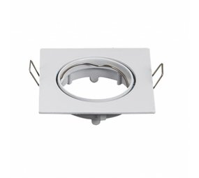 Inbouwspot wit vierkant  - kantelbaar - zaagmaat 72mm - buitenmaat 80mm