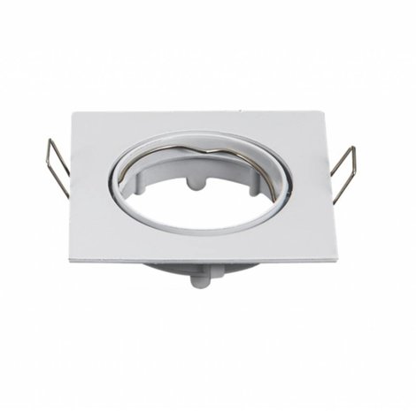 LCB Inbouwspot wit vierkant - kantelbaar - zaagmaat 72mm - buitenmaat 80mm LCB Inbouwspot wit vierkant - kantelbaar - zaagmaat 72mm - buitenmaat 80mm