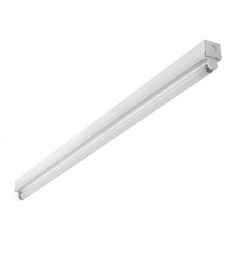 LCB LED TL armatuur - 120cm wit aluminium - voor een enkel LED TL buis