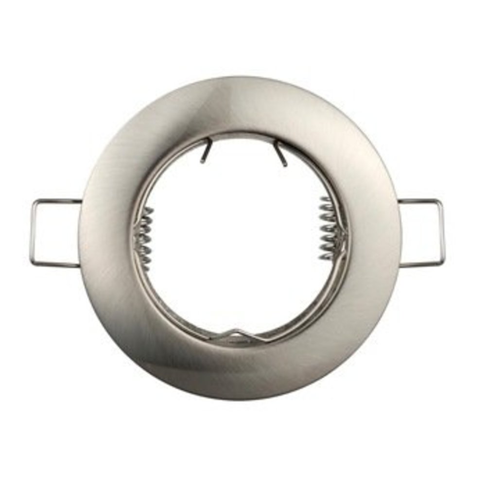 Aigostar Inbouwspot satijn nikkel rond - niet kantelbaar - zaagmaat 60mm - buitenmaat 80mm