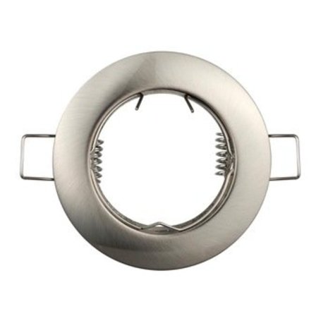 Aigostar Inbouwspot satijn nikkel rond - niet kantelbaar - zaagmaat 60mm - buitenmaat 80mm