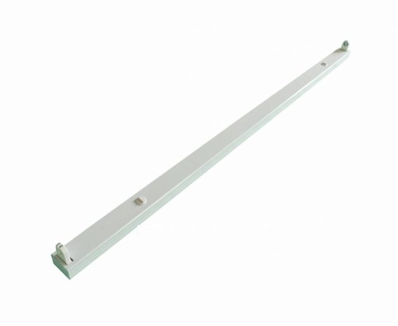 LCB LED TL armatuur - 120cm wit aluminium - voor een enkel LED TL buis