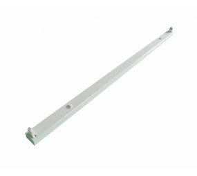 1 LED TL armatuur - 150cm wit aluminium - voor een enkel LED TL buis