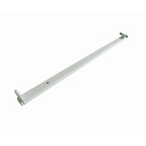 LCB LED TL‑armatuur 120 cm – 2× T8 buis – aluminium wit – IP20