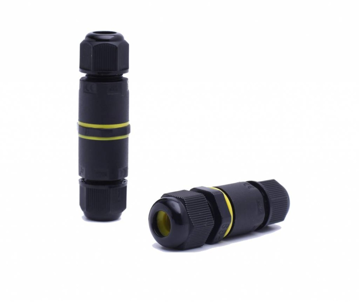 LCB Waterdichte Kabelverbinder LCB IP68 - 3-Polig - 0,5-1mm² - Kabeldiameter 4-8mm - 9A 450V - Zwart - Geschikt voor 2- en 3-Adrige Kabels LCB Waterdichte Kabelverbinder LCB IP68 - 3-Polig - 0,5-1mm² - Kabeldiameter 4-8mm - 9A 450V - Zwart - Geschikt voor 2- en 3-Adrige Kabels