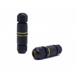 LCB Waterdichte Kabelverbinder LCB IP68 - 3-Polig - 0,5-1mm² - Kabeldiameter 4-8mm - 9A 450V - Zwart - Geschikt voor 2- en 3-Adrige Kabels