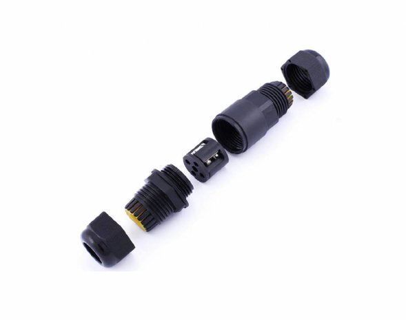 LCB Waterdichte Kabelverbinder LCB IP68 - 3-Polig - 0,5-1mm² - Kabeldiameter 4-8mm - 9A 450V - Zwart - Geschikt voor 2- en 3-Adrige Kabels LCB Waterdichte Kabelverbinder LCB IP68 - 3-Polig - 0,5-1mm² - Kabeldiameter 4-8mm - 9A 450V - Zwart - Geschikt voor 2- en 3-Adrige Kabels