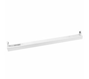 Profolux LED TL armatuur - 60cm wit aluminium - voor een enkel LED TL buis Profolux LED TL armatuur - 60cm wit aluminium - voor een enkel LED TL buis