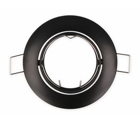 LED Line Inbouwspot zwart rond - kantelbaar - zaagmaat 75mm - buitenmaat 85mm