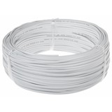 Aigostar Aansluitsnoer - 100m - 2x 0.75 mm2 met witte mantel plat - H03VVH2-F