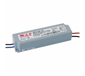 GLP LED voedingsadapter - 12V 60W 5A - geschikt voor 12V LED-verlichting - IP67 waterdicht GLP LED voedingsadapter - 12V 60W 5A - geschikt voor 12V LED-verlichting - IP67 waterdicht