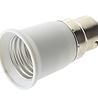 Verloopfitting B22 naar E27 wit max. 60W Verloopfitting B22 naar E27 wit max. 60W