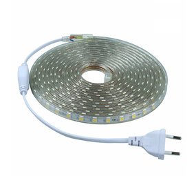 LED Lichtslang plat- 10 meter - Kleur licht optioneel - Plug and - Ledlichtdiscounter.nl
