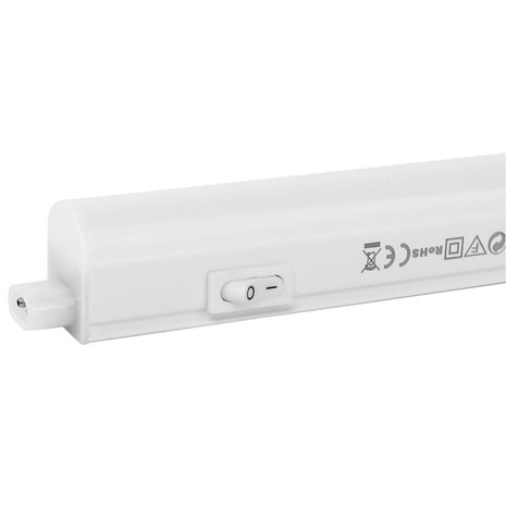 Aigostar LED T5 Armatuur 60cm - 8W - 3000K 830 warm wit licht - incl. 150cm aansluitsnoer en aan- uitknop Aigostar LED T5 Armatuur 60cm - 8W - 3000K 830 warm wit licht - incl. 150cm aansluitsnoer en aan- uitknop