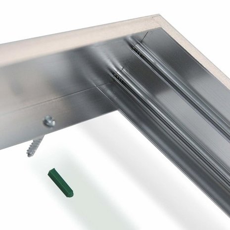 LCB LED paneel opbouw aluminium - Zilver - 60x30cm frame systeem - 5cm hoog incl. schroeven LCB LED paneel opbouw aluminium - Zilver - 60x30cm frame systeem - 5cm hoog incl. schroeven