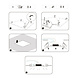 LED paneel veerklemmen montageklemmen - voor verlaagd plafond - 4 klemmen LED paneel veerklemmen montageklemmen - voor verlaagd plafond - 4 klemmen