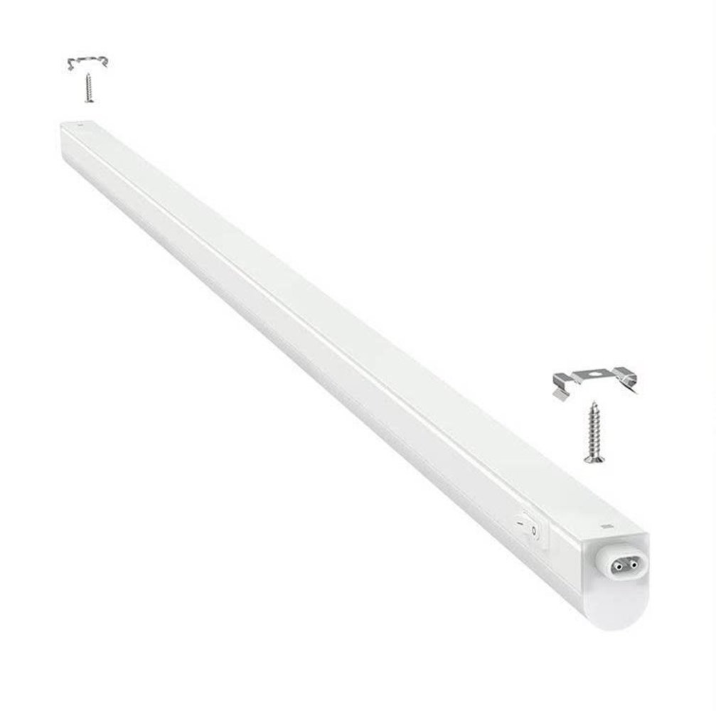 Spectrum LED T5 Armatuur 60cm - 8W - 3000K 830 warm wit licht - incl. 150cm aansluitsnoer en aan- uitknop Spectrum LED T5 Armatuur 60cm - 8W - 3000K 830 warm wit licht - incl. 150cm aansluitsnoer en aan- uitknop