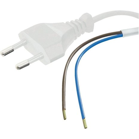 LCB 300cm aansluitstekker 2-polig - 230V netsnoer met open einde - 0.75mm²