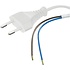 Aansluitsnoer LCB 3 Meter 2-polig 230V | 2x0,75mm² | Wit | Open Einde Aansluitsnoer LCB 3 Meter 2-polig 230V | 2x0,75mm² | Wit | Open Einde