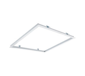 LCB OP=OP LED Paneel inbouw - 60x60cm Afdekframe Wit - Zaagmaat 613x613mm - Buitenmaat 635x635mm LCB OP=OP LED Paneel inbouw - 60x60cm Afdekframe Wit - Zaagmaat 613x613mm - Buitenmaat 635x635mm