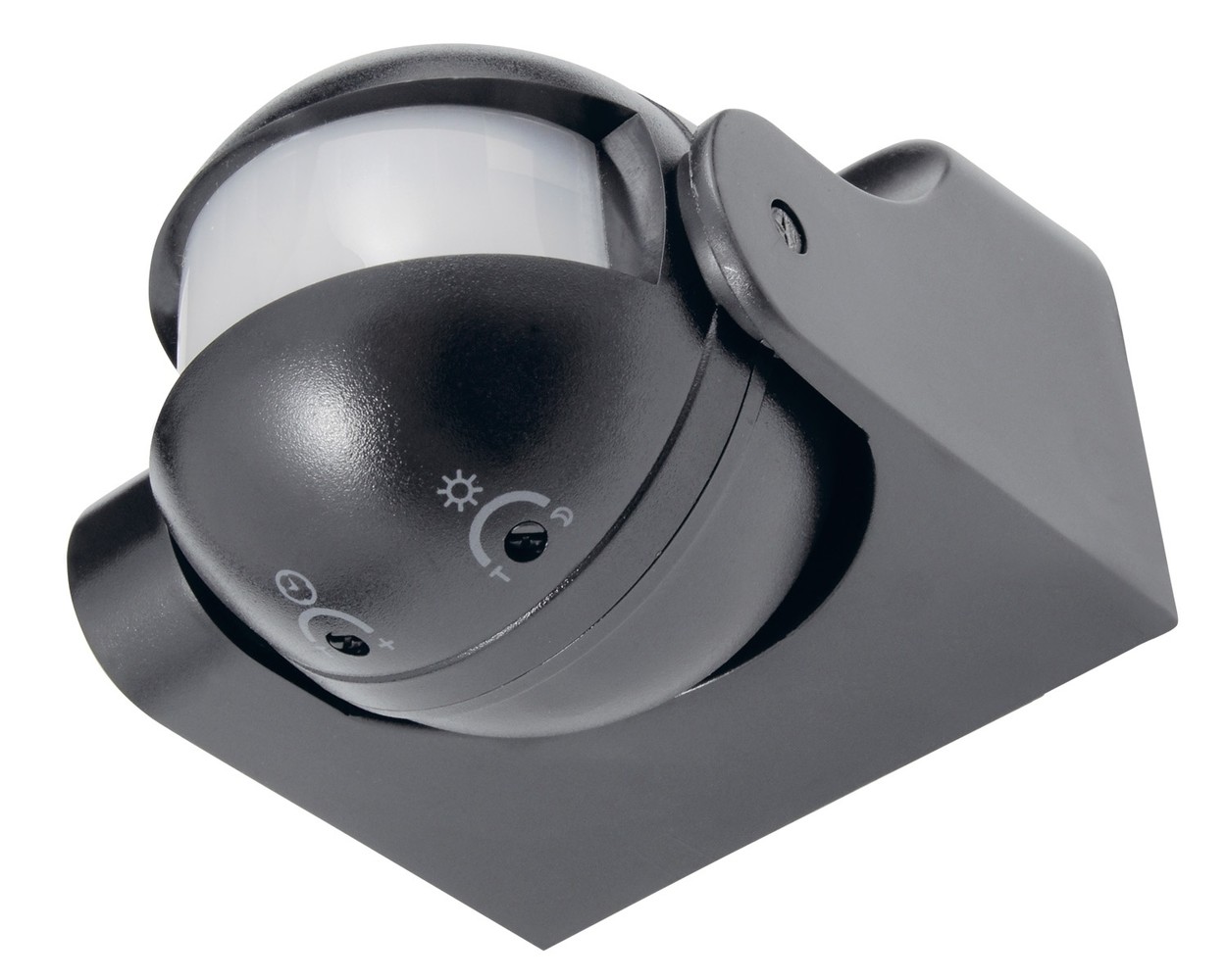 LCB OP=OP LED Bewegingssensor Zwart opbouw 180° - PIR infrarood bewegingsmelder - 230V max. 300W